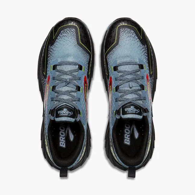 Men's Cascadia 18 Shoe - Citadel/Ebony/Lime