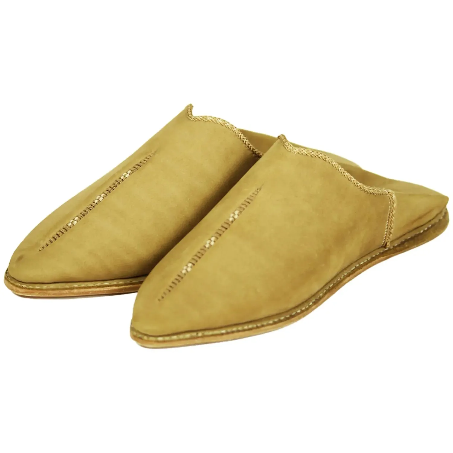Men's Deco Chochia Brown Moroccan Babouches Leather Slippers