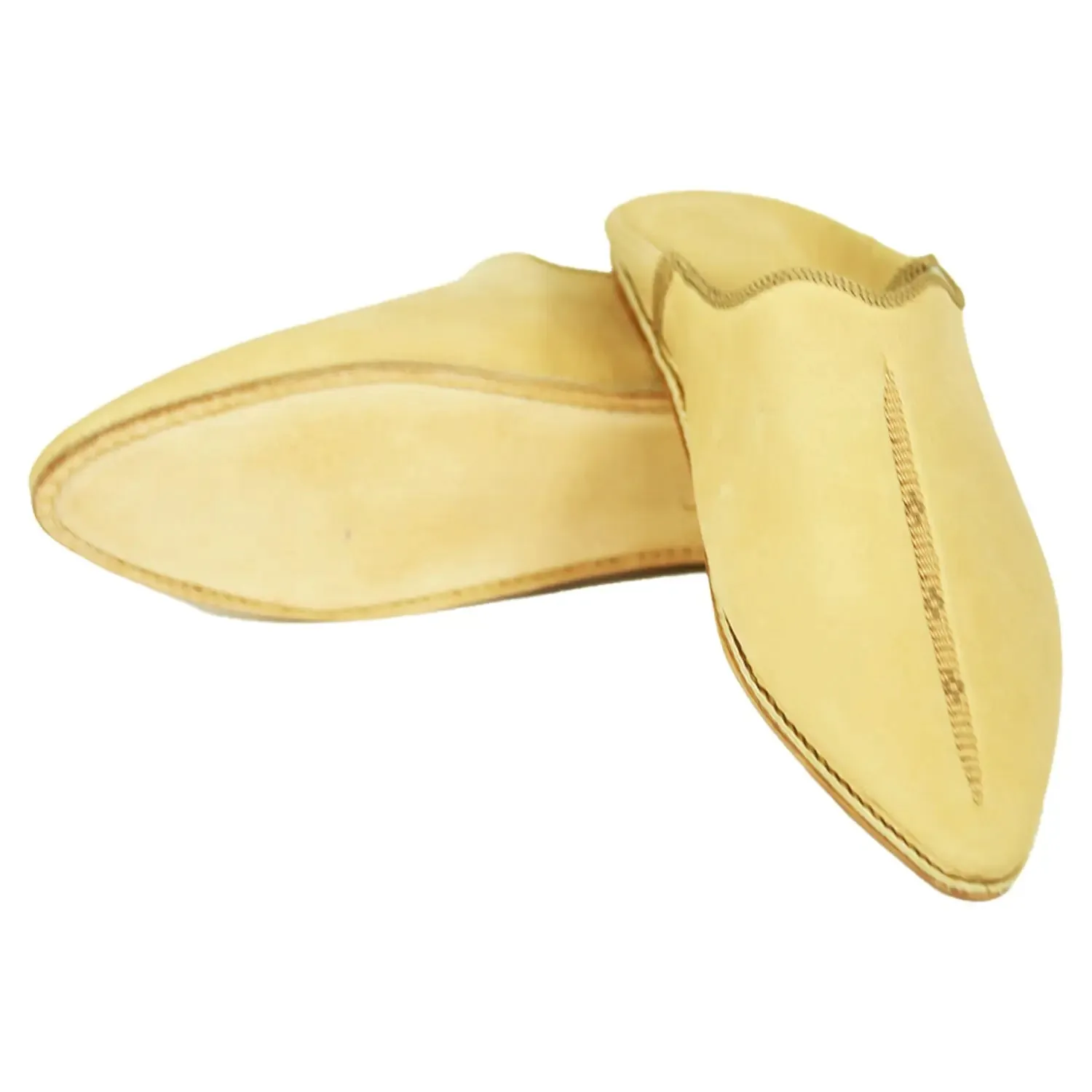 Men's Deco Chochia Brown Moroccan Babouches Leather Slippers