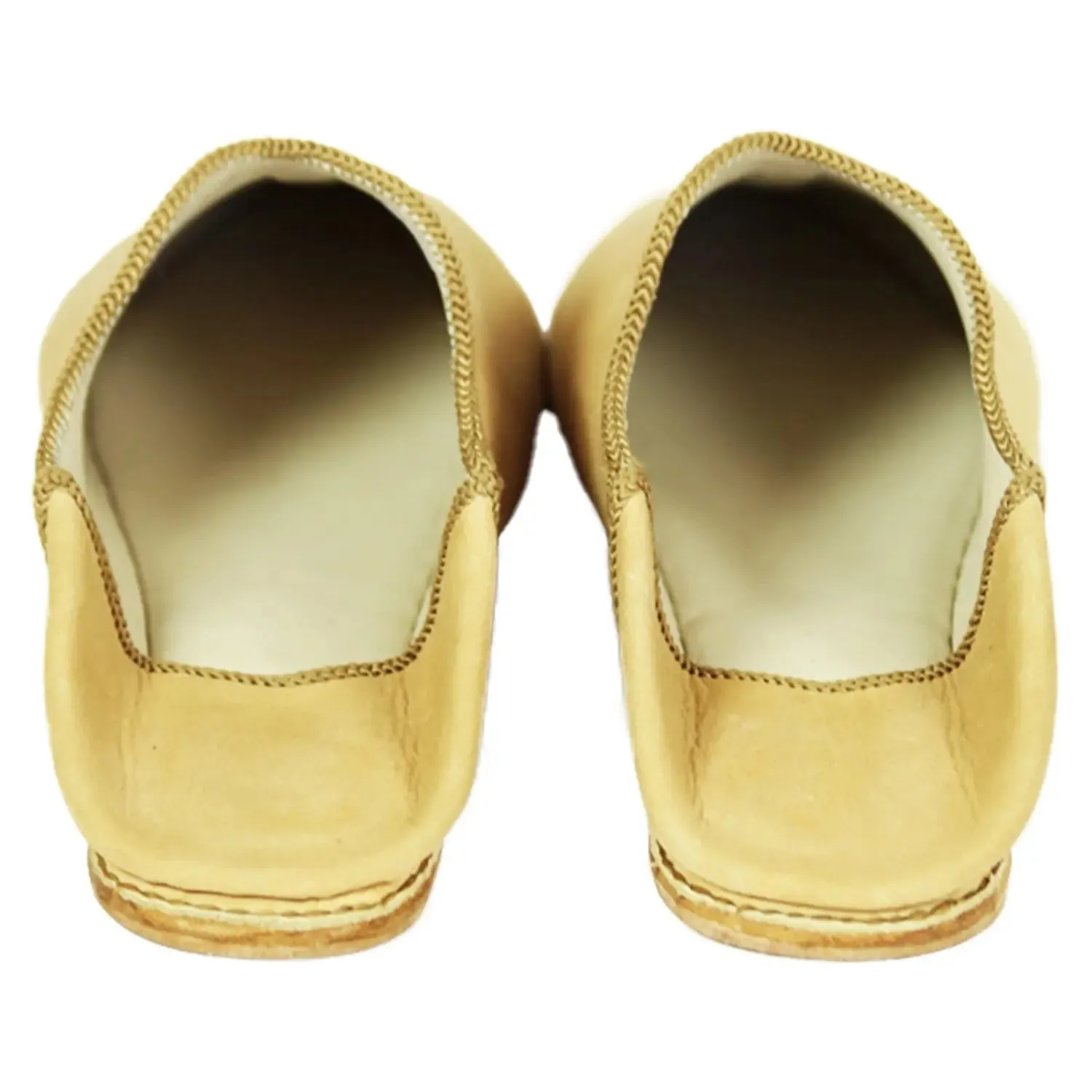 Men's Deco Chochia Brown Moroccan Babouches Leather Slippers