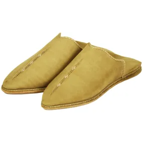 Men's Deco Chochia Brown Moroccan Babouches Leather Slippers