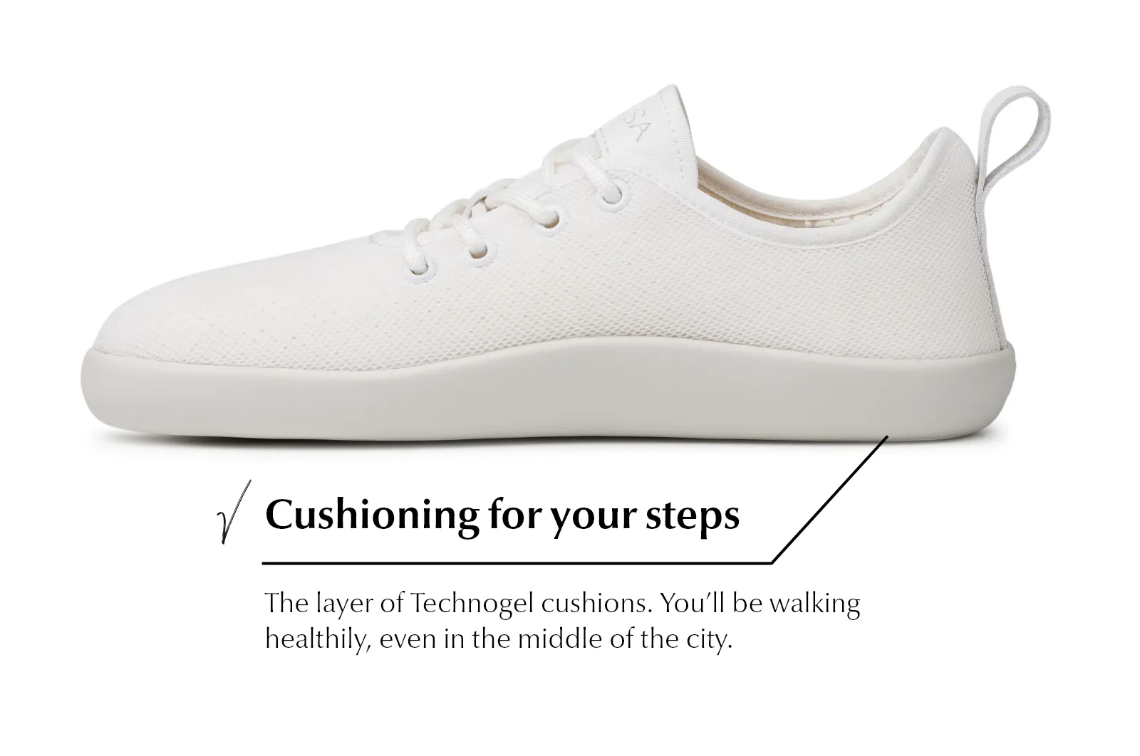 Men's Flow Comfort white sneakers