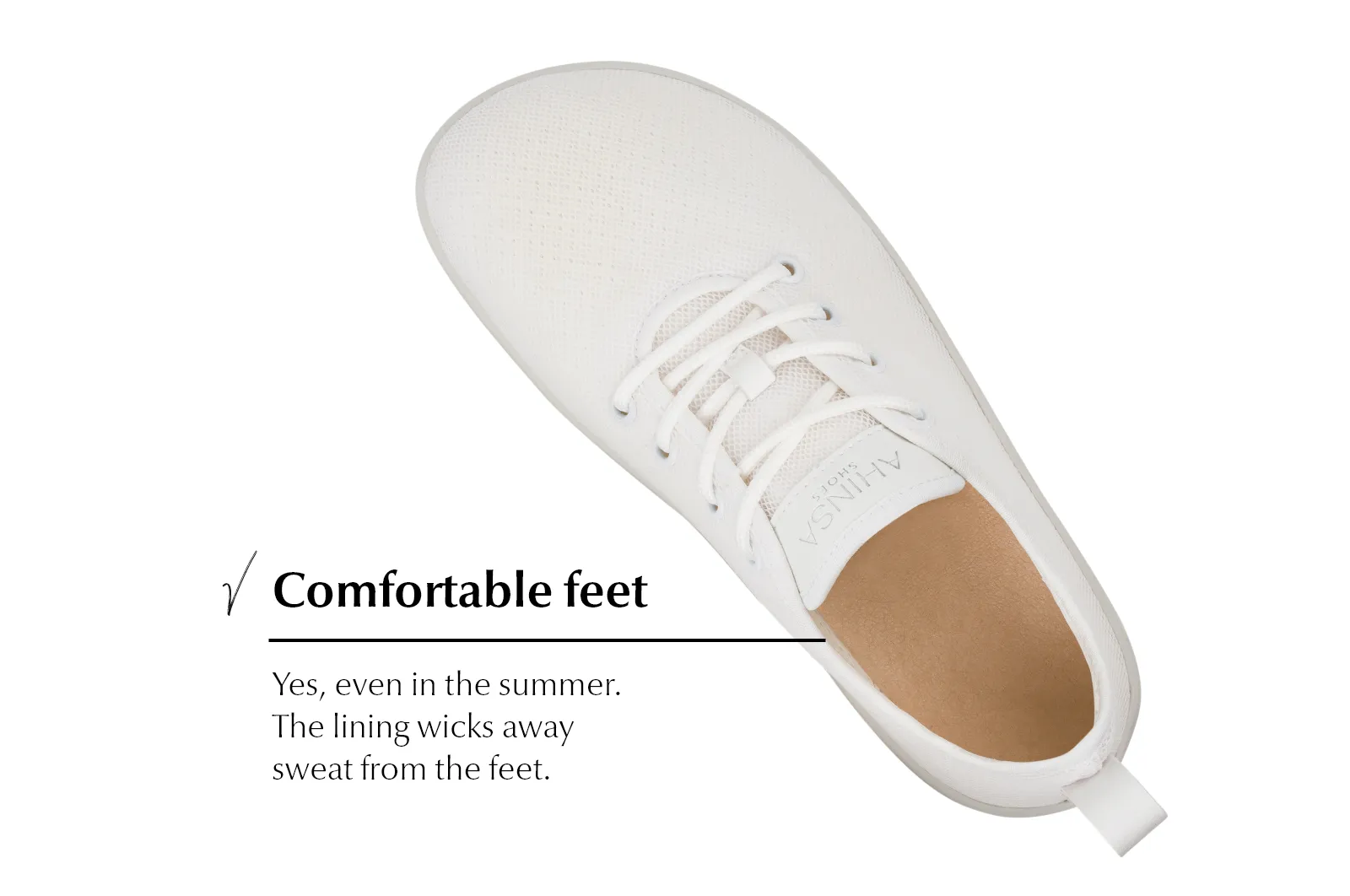 Men's Flow Comfort white sneakers