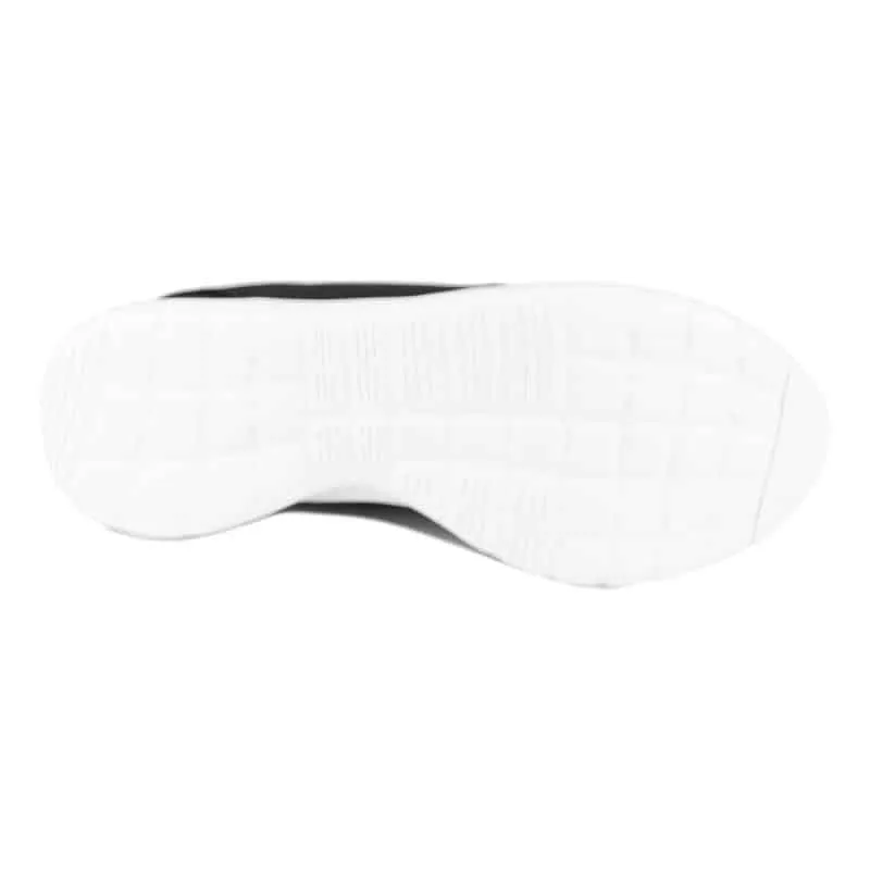 Mens Lace Up Black Memory Foam Trainer
