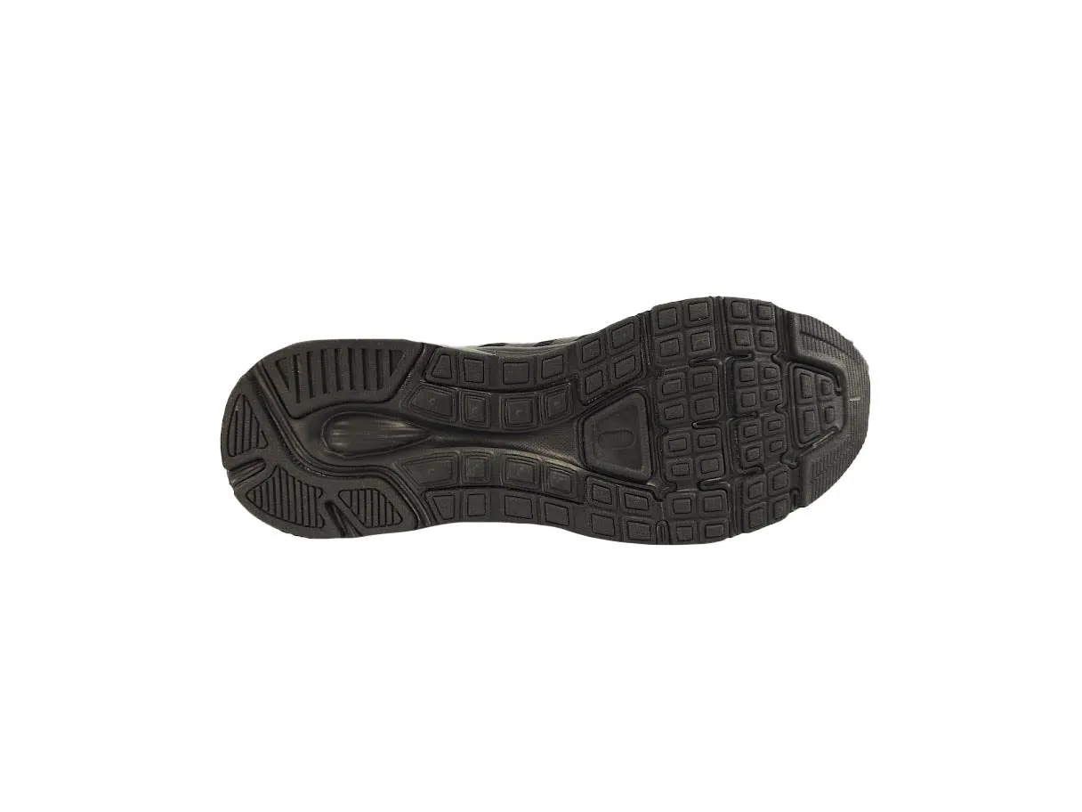 Mesh Top School Trainer Easy Fasten Black