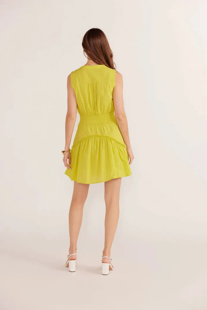 Mink Pink - Mariposa Drop Waist Mini - Khaki