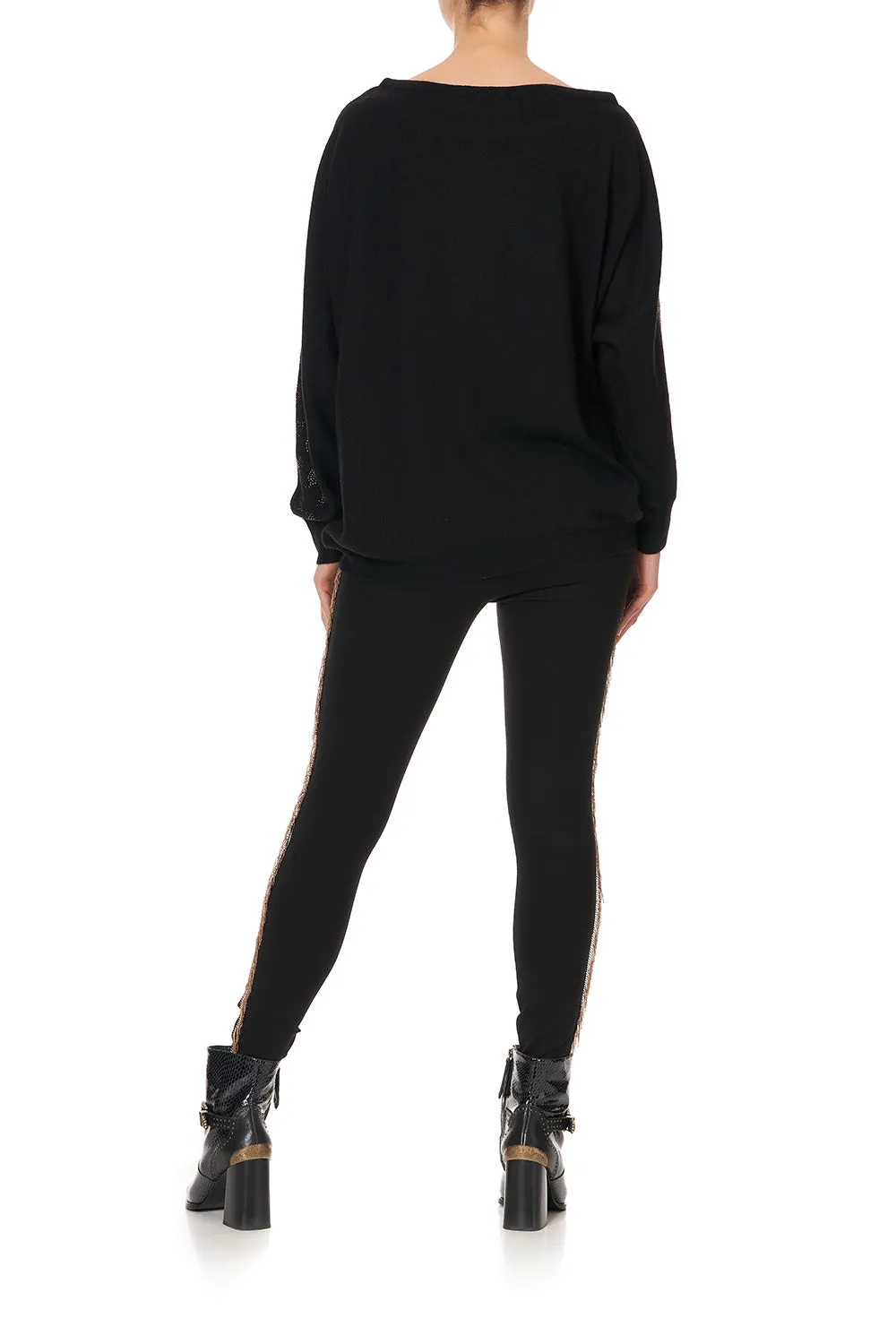 OFF SHOULDER DOLMAN KNIT JUMPER ABINGDON PALACE