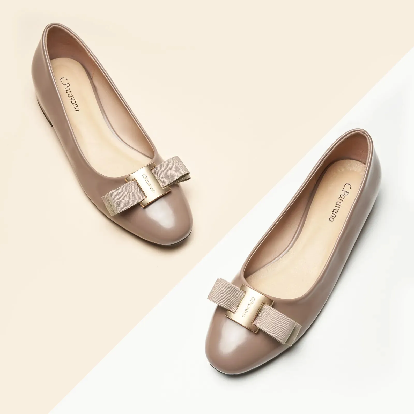 Patent Metal Buckle bow Flats (Anita)