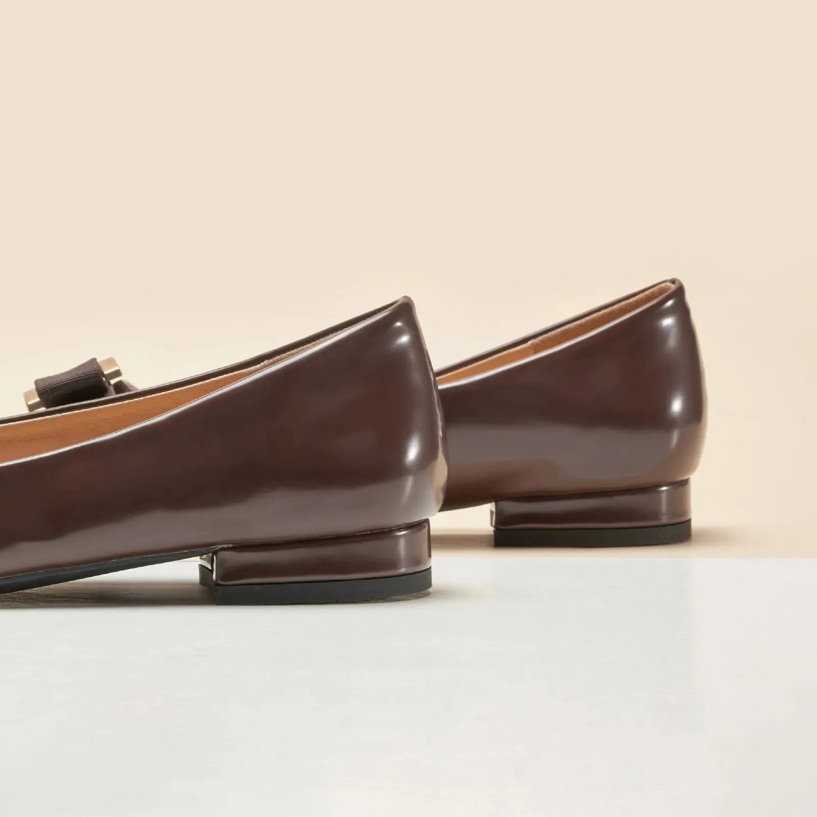 Patent Metal Buckle bow Flats (Anita)