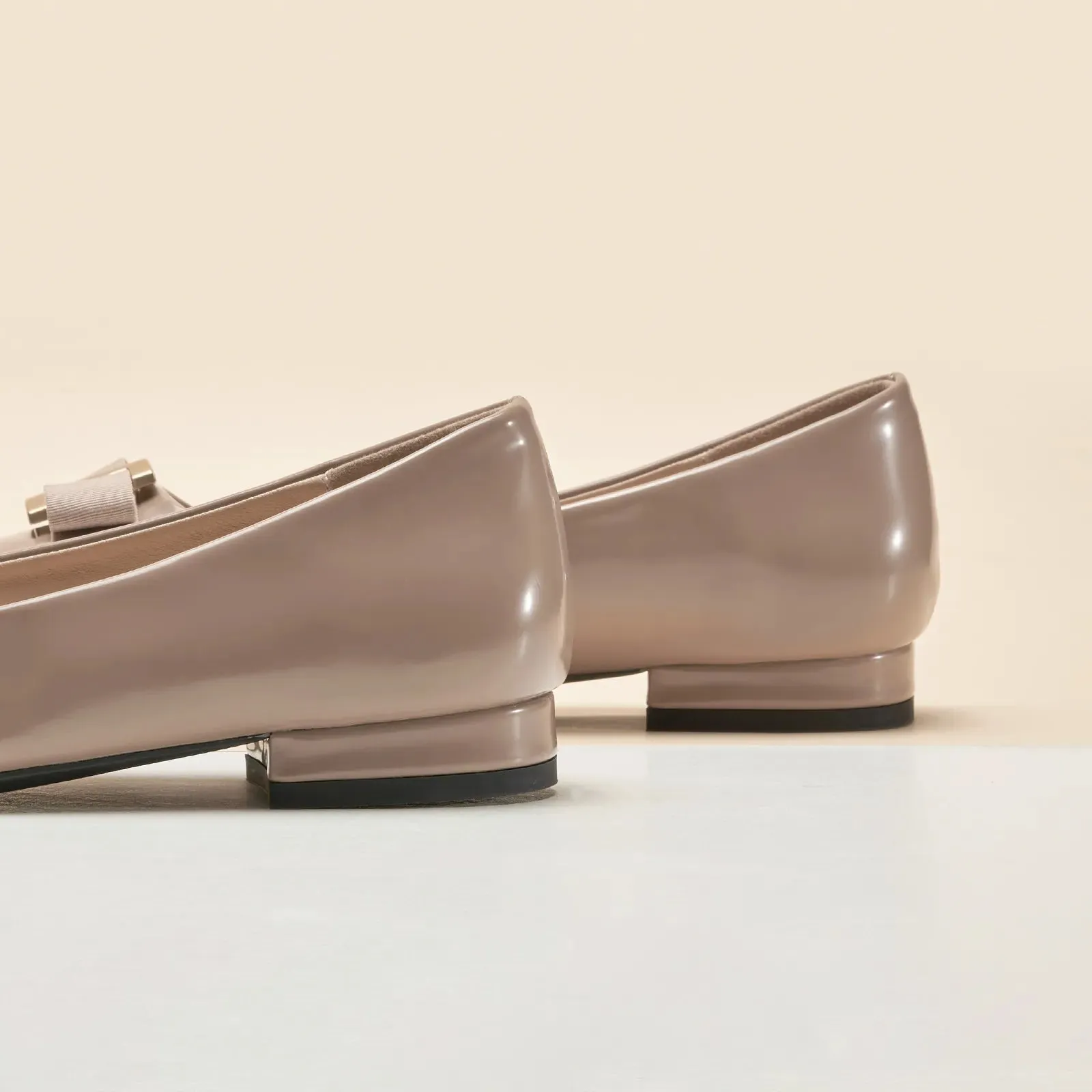 Patent Metal Buckle bow Flats (Anita)