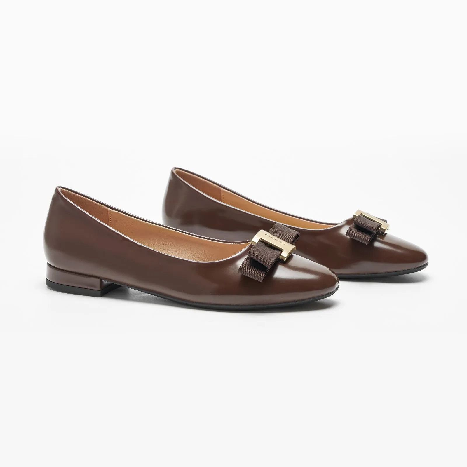 Patent Metal Buckle bow Flats (Anita)