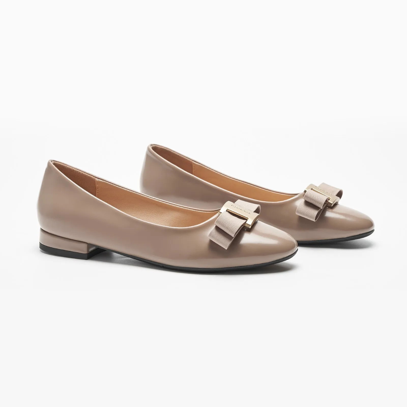 Patent Metal Buckle bow Flats (Anita)