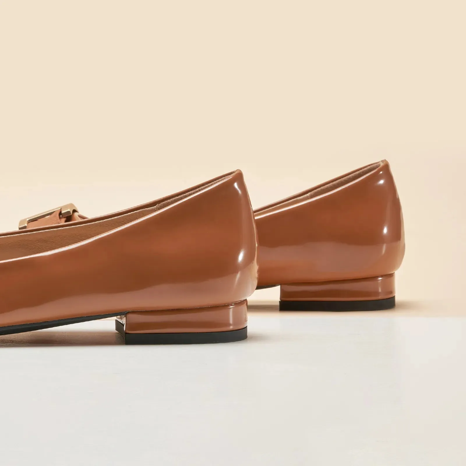 Patent Metal Buckle bow Flats (Anita)