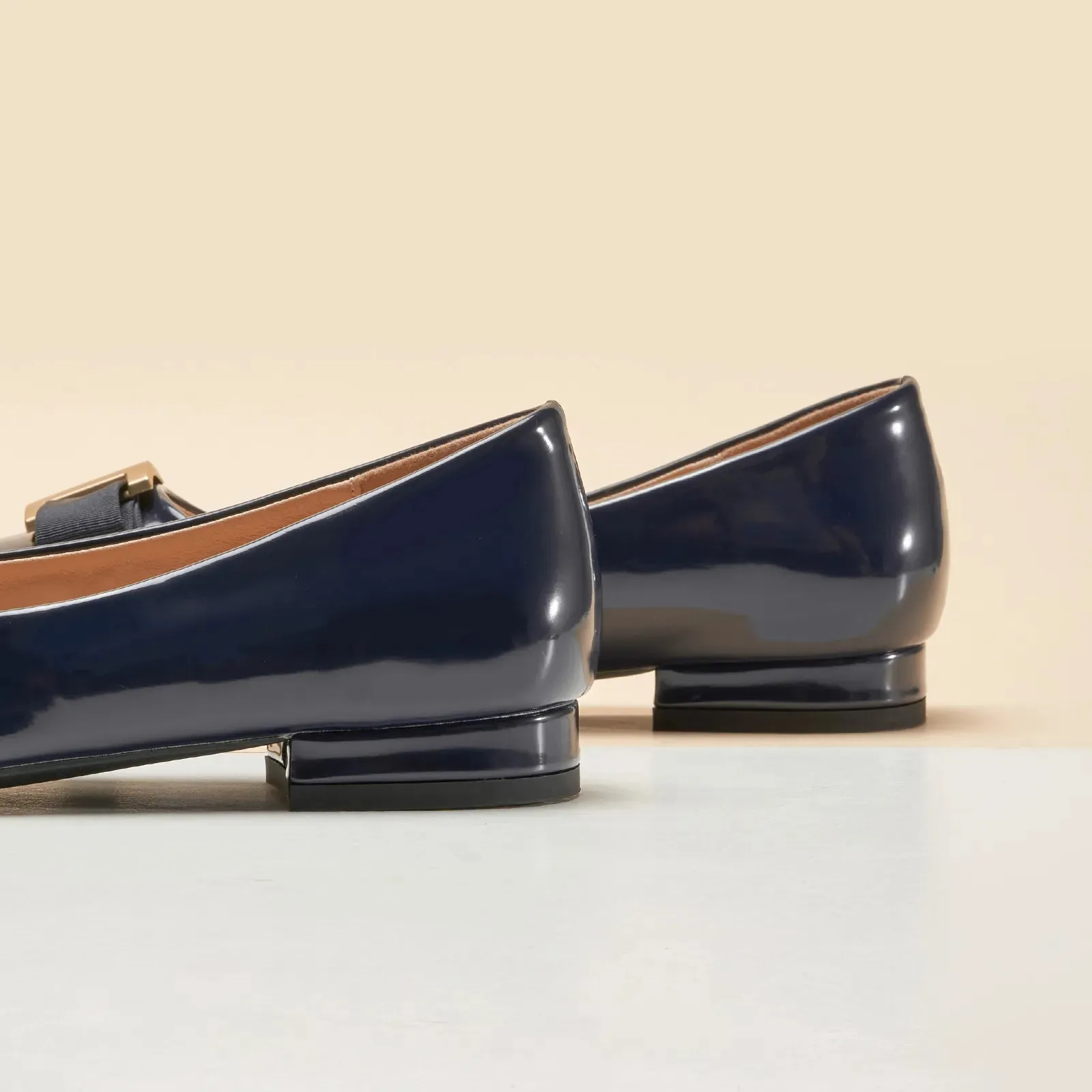 Patent Metal Buckle bow Flats (Anita)