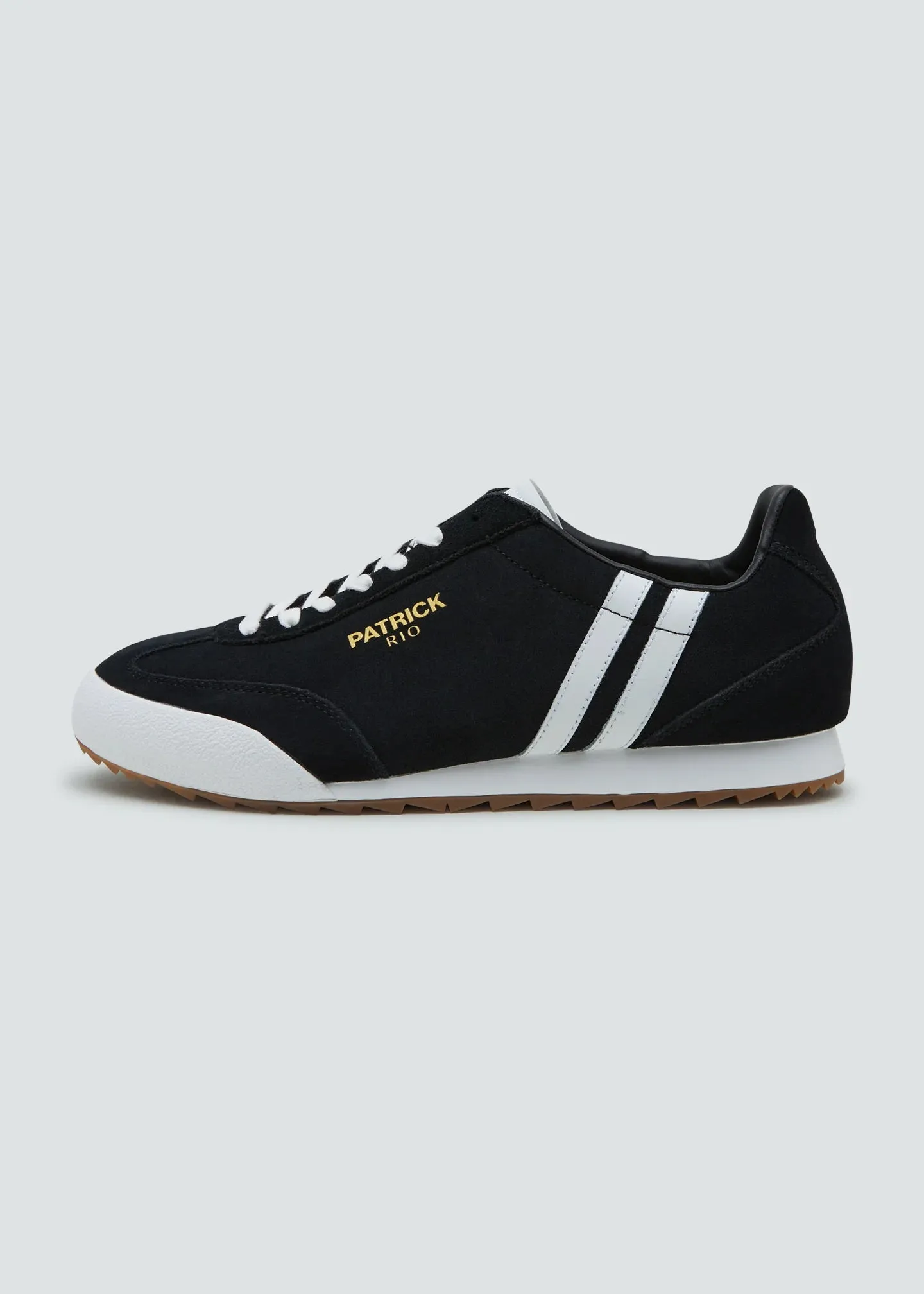 Patrick Rio Suede Trainers Black/White