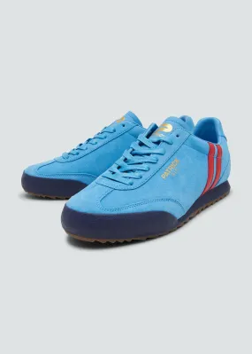 Patrick Rio Suede Trainers Blue/Red