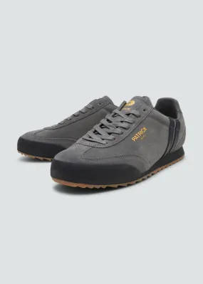 Patrick Rio Suede Trainers Charcoal Grey / Black