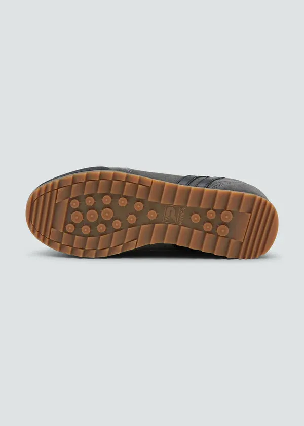 Patrick Rio Suede Trainers Charcoal Grey / Black