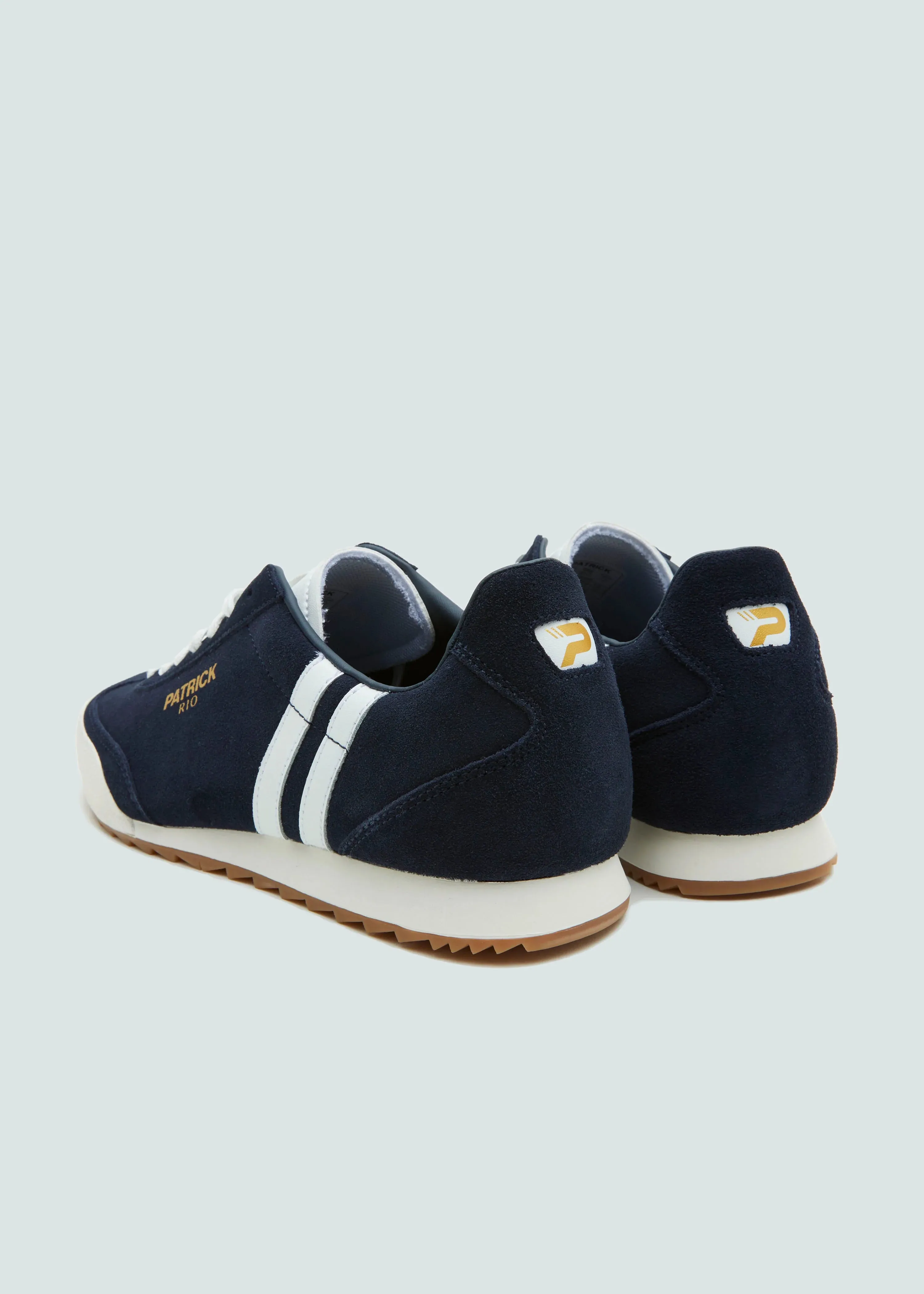 Patrick Rio Suede Trainers Navy/White
