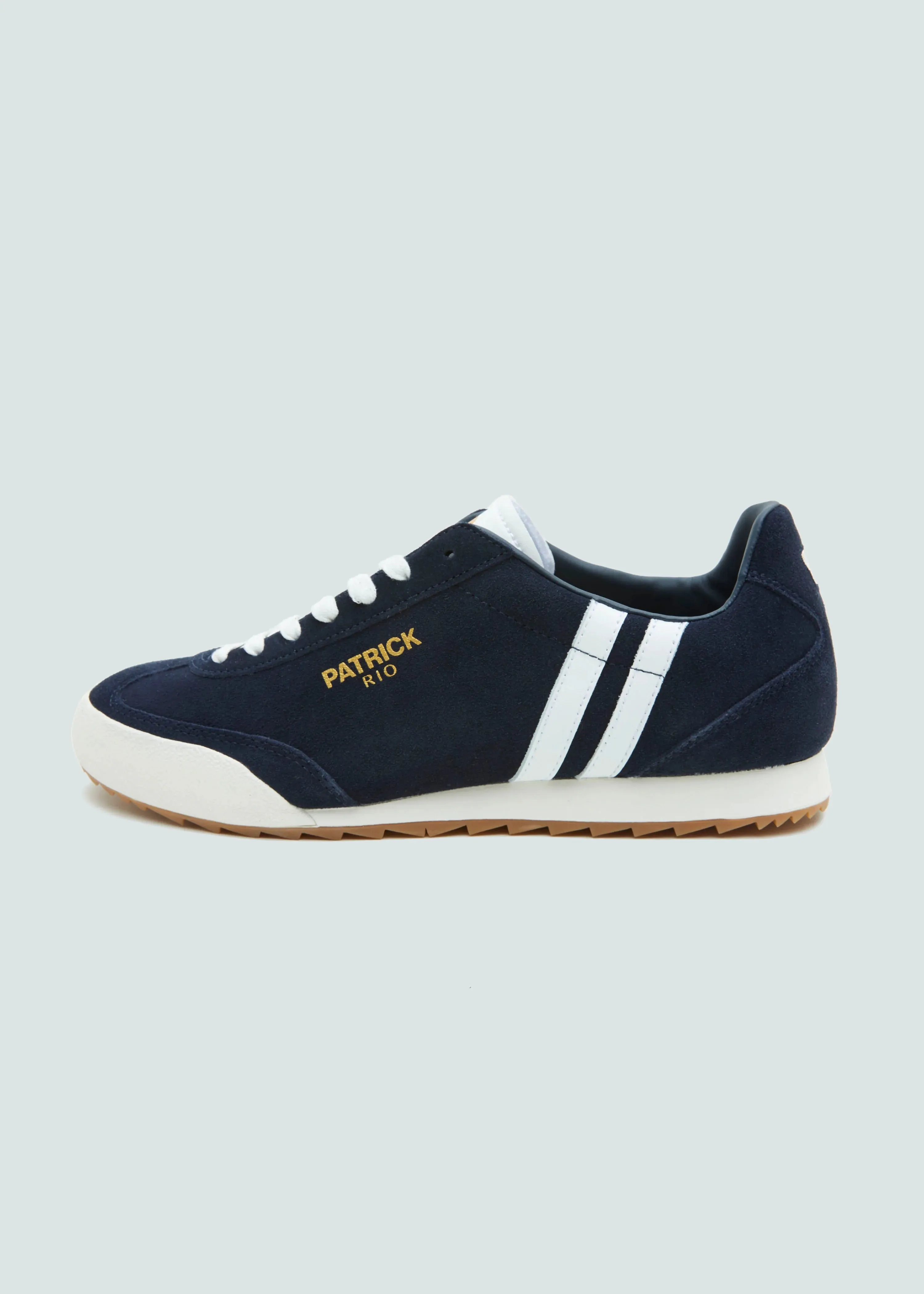 Patrick Rio Suede Trainers Navy/White