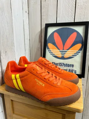 Patrick Rio Suede Trainers - Orange Yellow