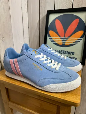 Patrick Rio Suede Trainers - Sky Blue Pink