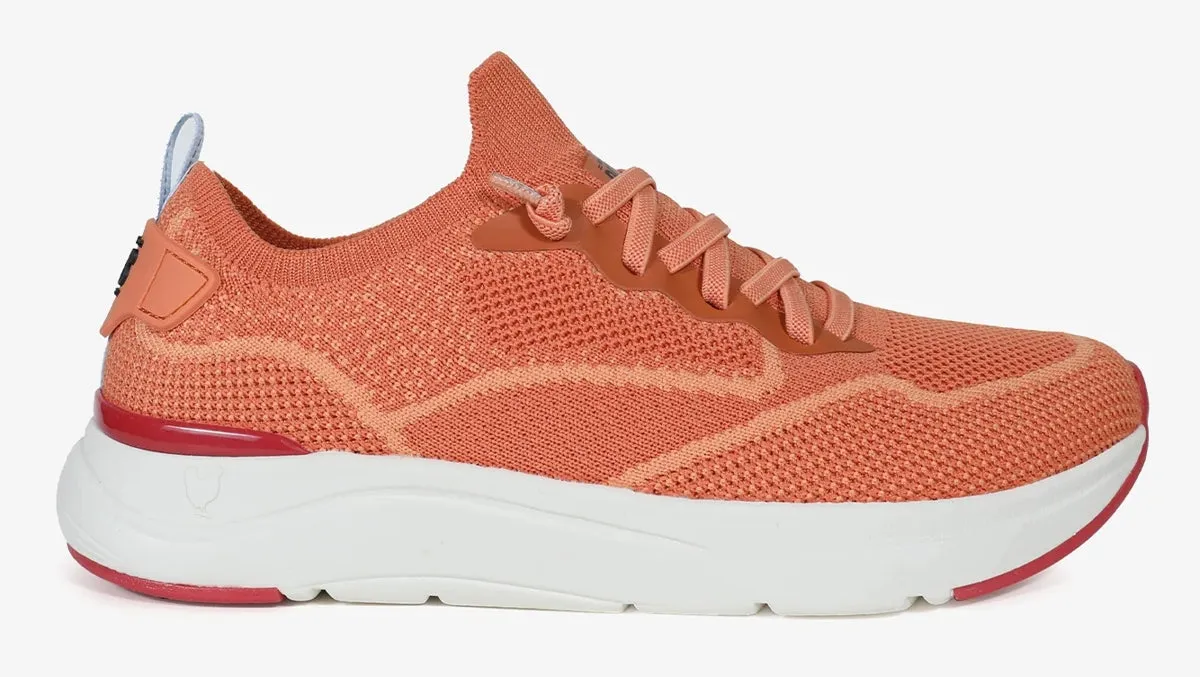 Pitas Womens Cue Memory Foam Trainers - Orange