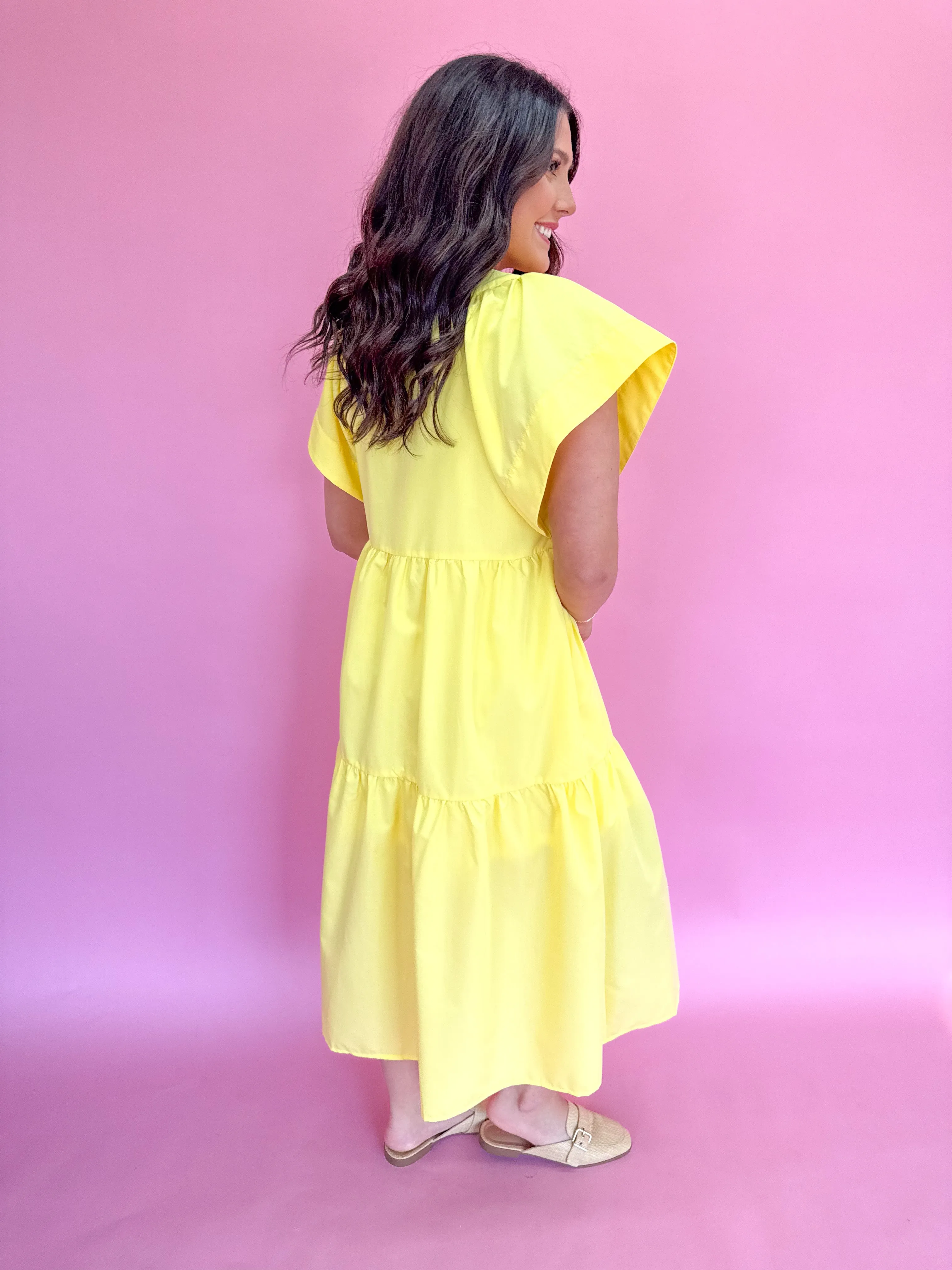 Playful Pursuits Dress - Yellow