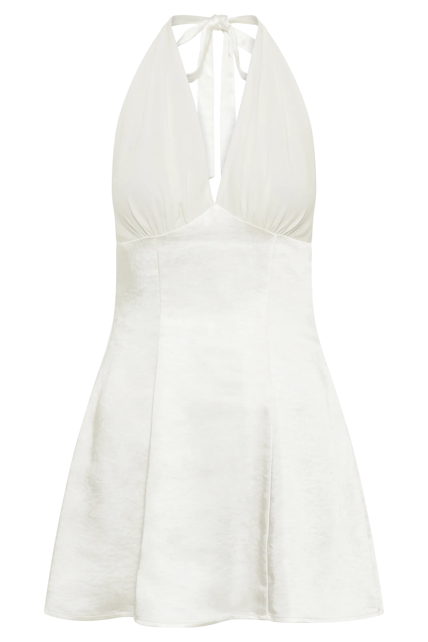 Richelle Satin Mini Dress - Ivory