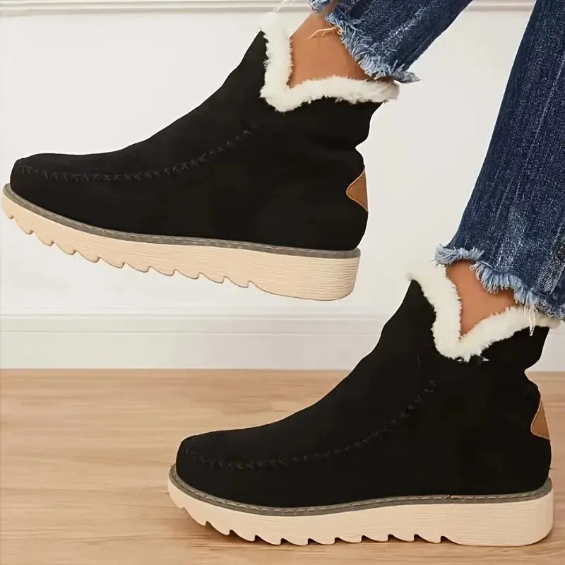 Rihanna Boots | Pluche Schapenvacht Enkellaarzen