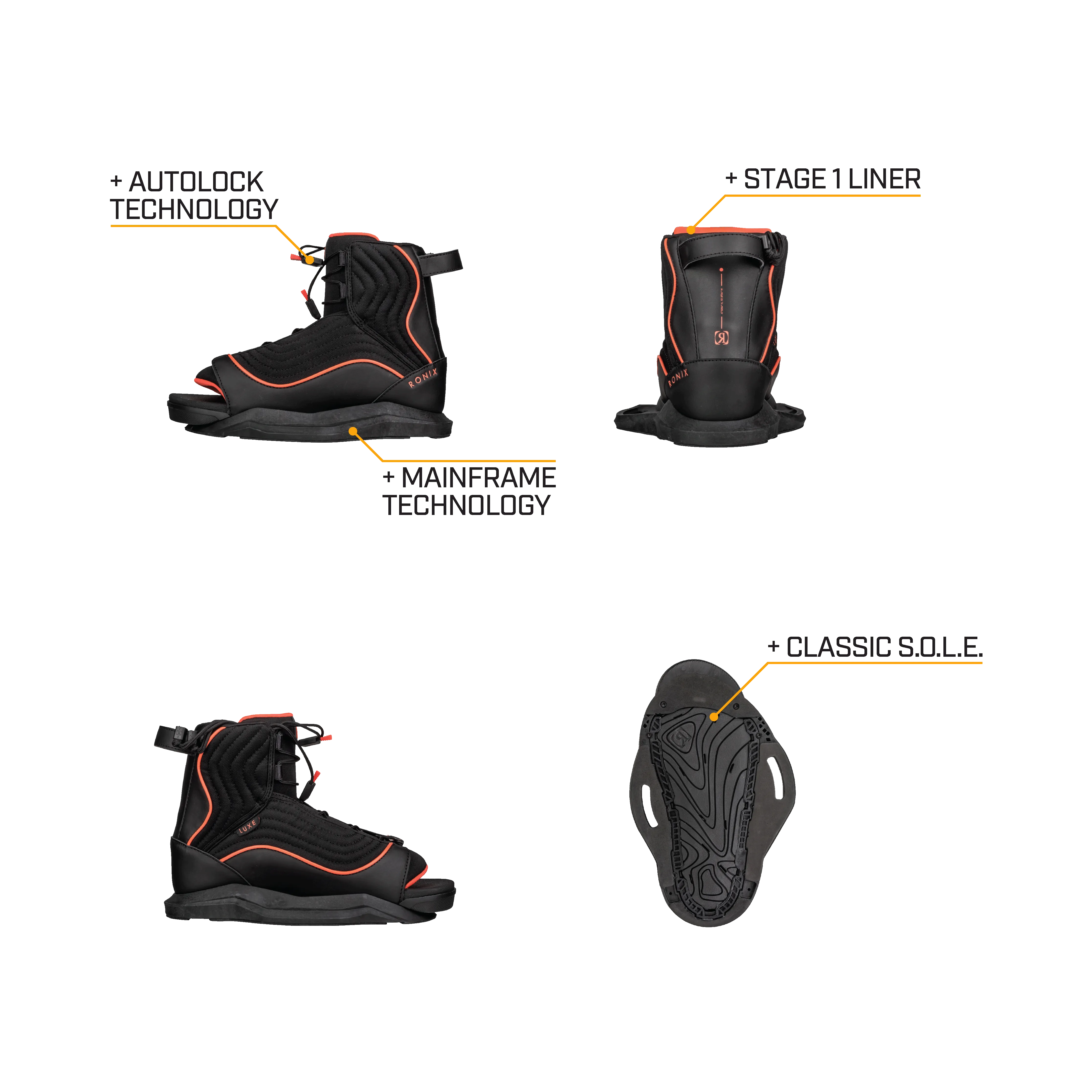 Ronix Luxe Women's Wakeboard Boots