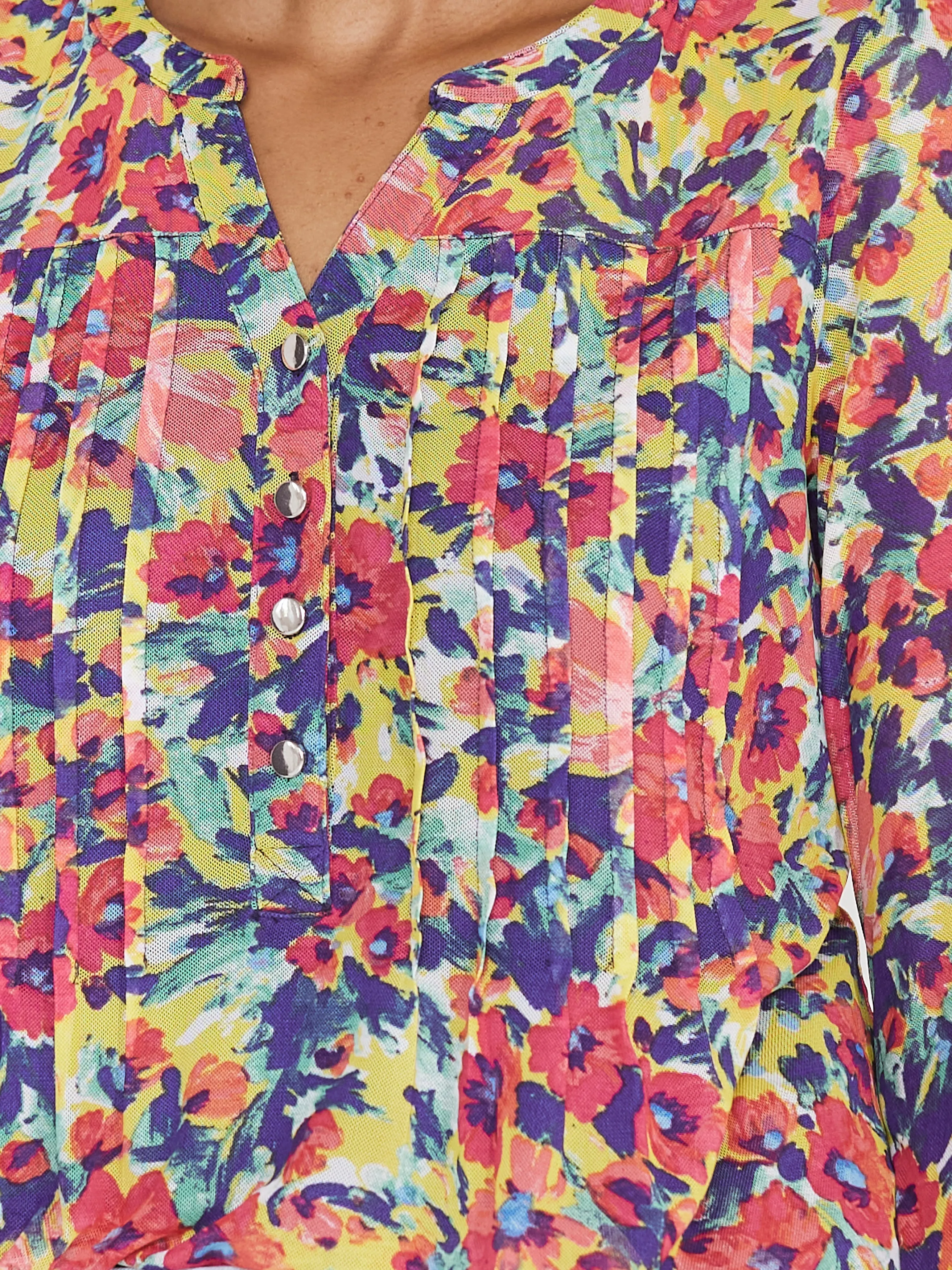 Roz & Ali Bright Floral Mesh Popover