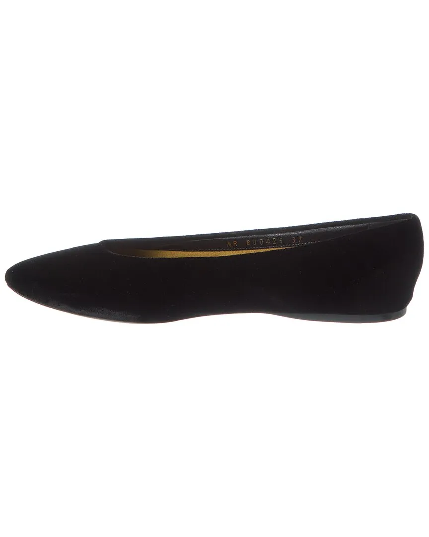 Saint Laurent Gio Velvet Ballet Flat