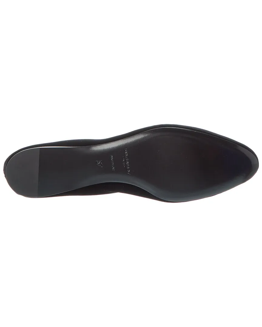 Saint Laurent Gio Velvet Ballet Flat