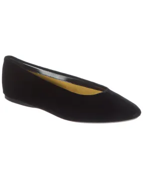 Saint Laurent Gio Velvet Ballet Flat
