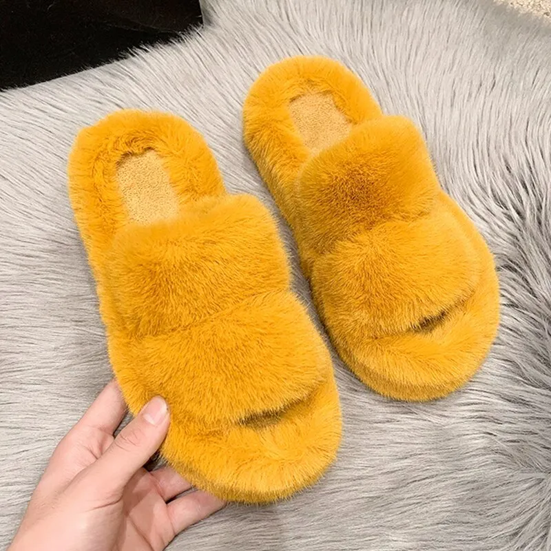 Winter Fur Slipper Sandals