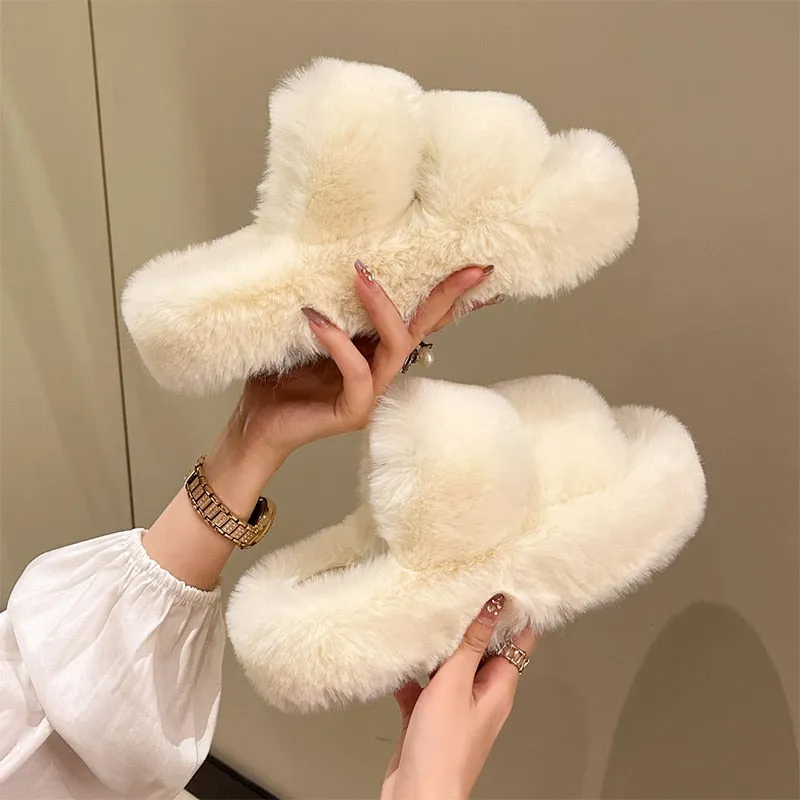 Winter Fur Slipper Sandals