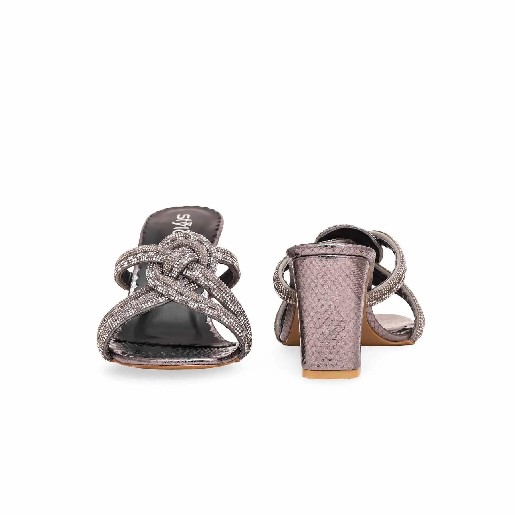 Women's Grey Fancy Slipper FN7814