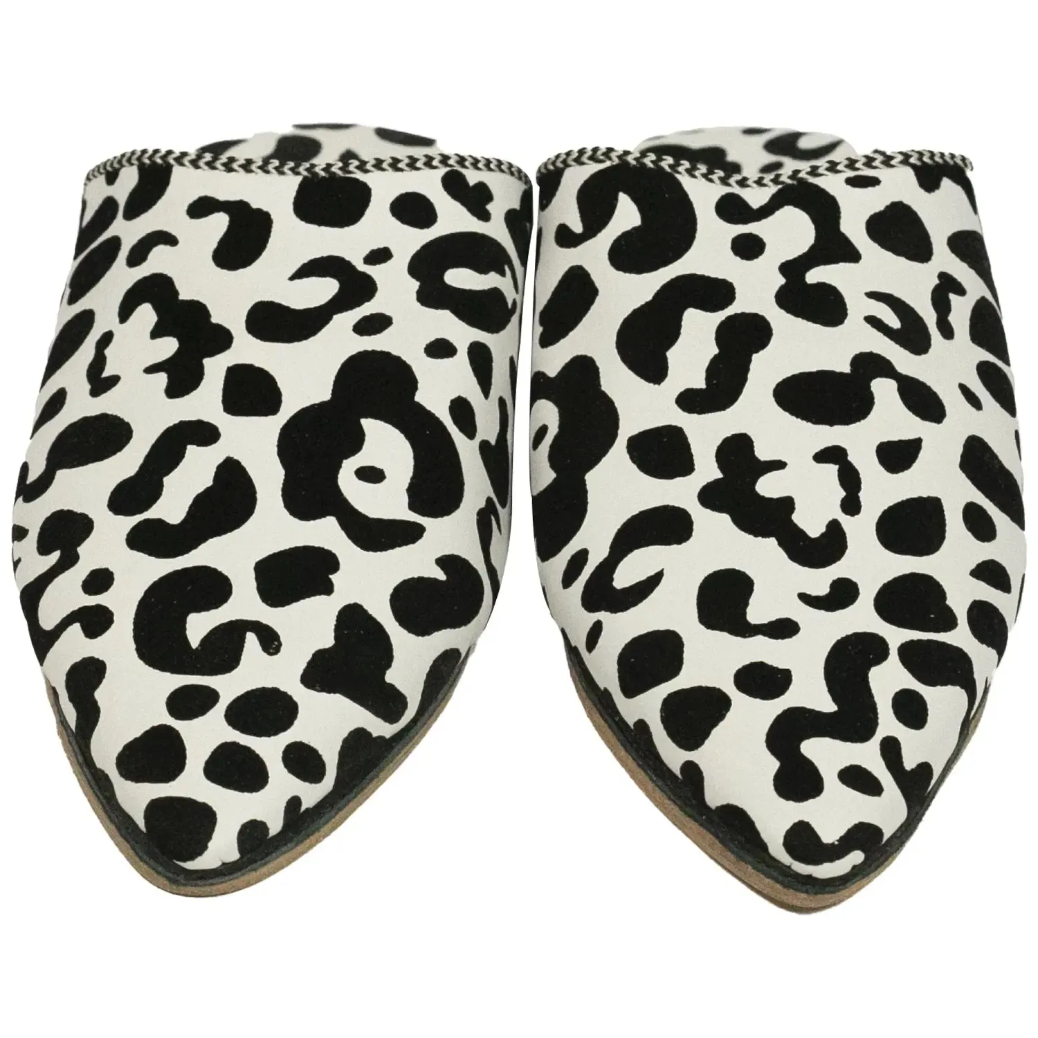 Women's Moroccan Babouches Slippers - Handmade Leather Slippers