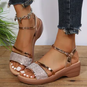 Womens Summer Ankle Strap Sandals