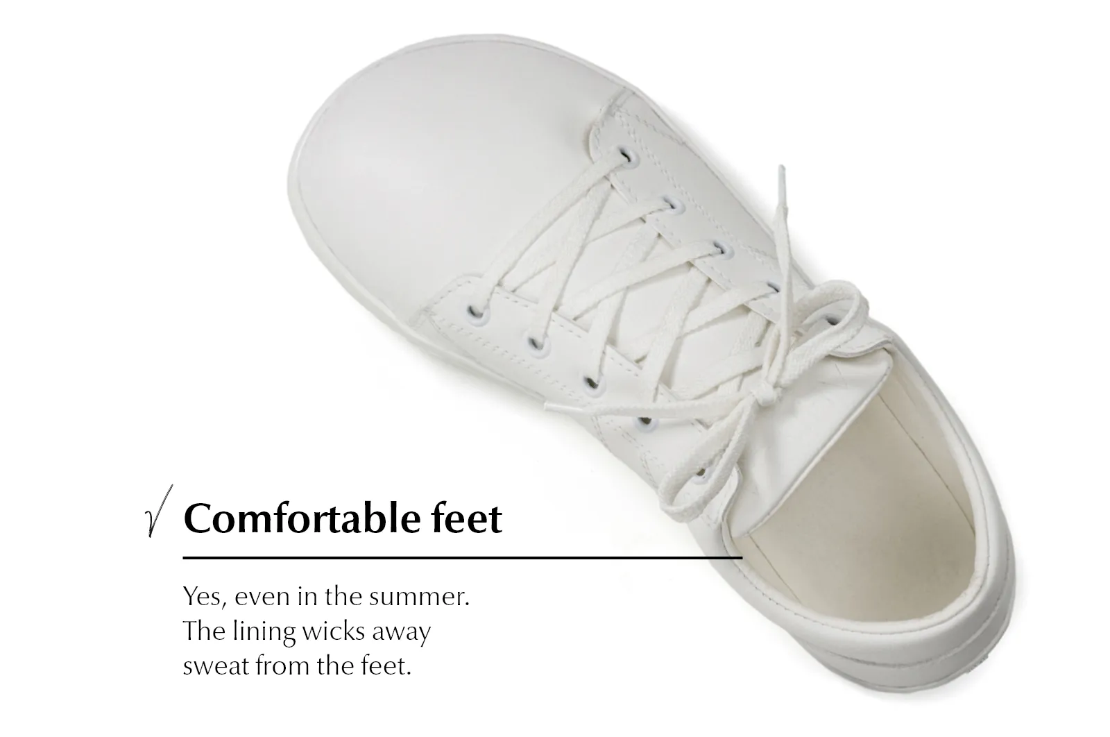 Women’s Vida Comfort white sneakers
