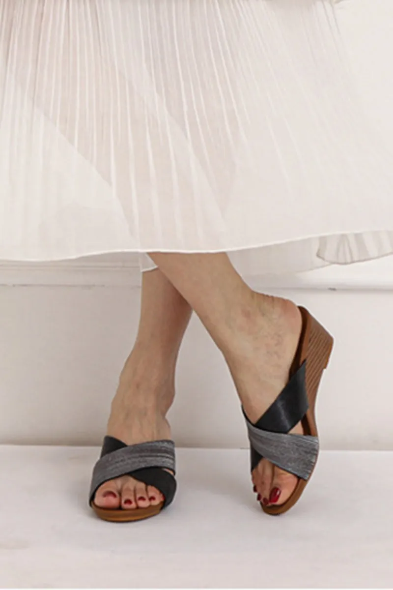 Womens Wedge Roman Style Sandals